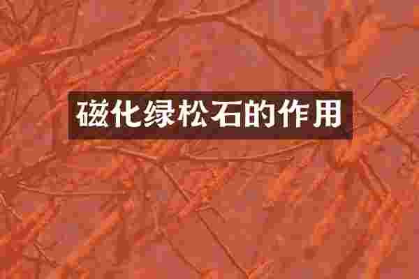 磁化绿松石的作用