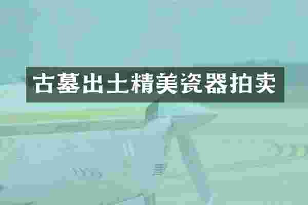 古墓出土精美瓷器拍卖