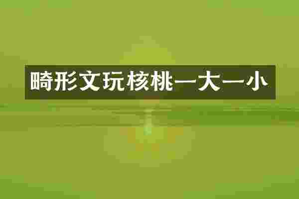 畸形文玩核桃一大一小
