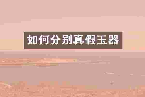 如何分别真假玉器