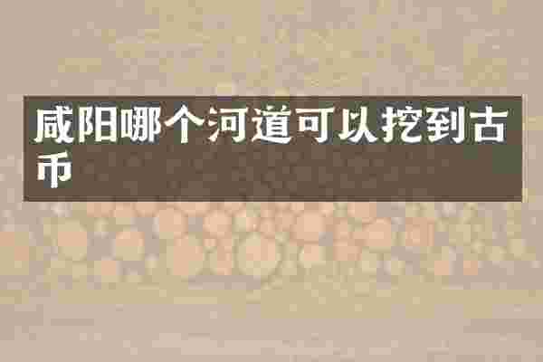 咸阳哪个河道可以挖到古币