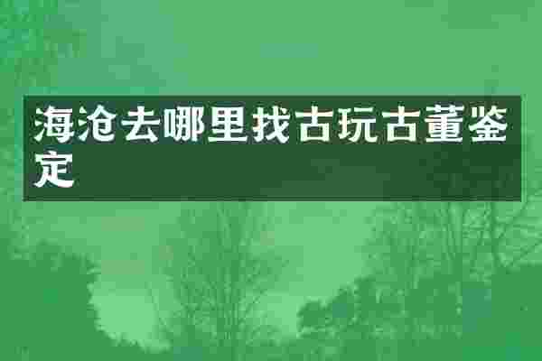 海沧去哪里找古玩古董鉴定