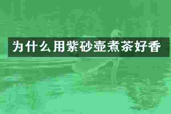 为什么用紫砂壶煮茶好香