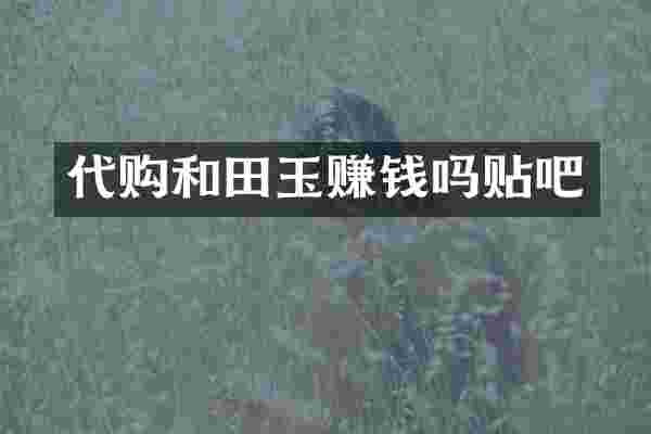 代购和田玉赚钱吗贴吧