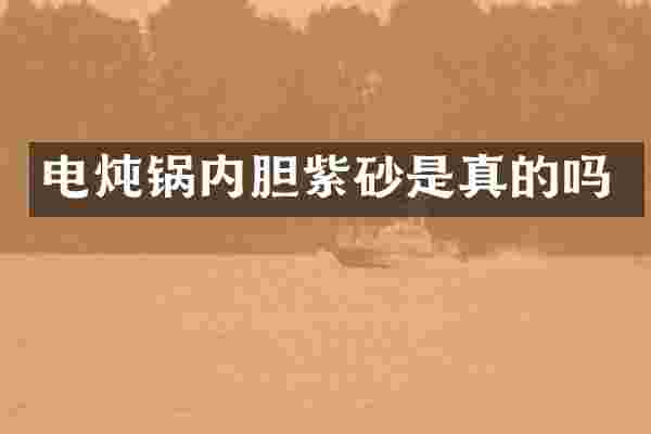 电炖锅内胆紫砂是真的吗