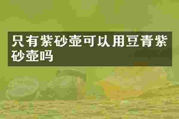 只有紫砂壶可以用豆青紫砂壶吗