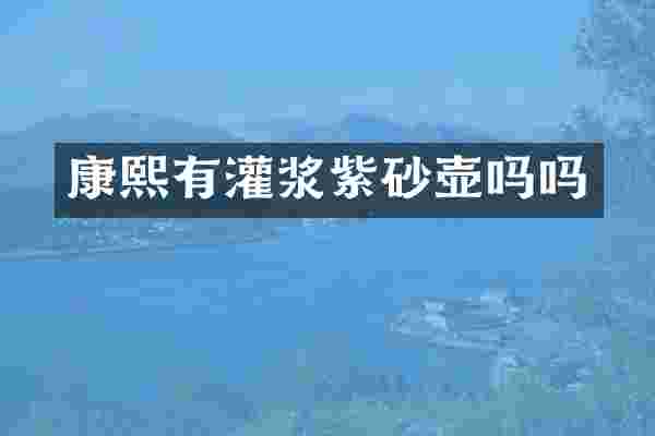 康熙有灌浆紫砂壶吗吗