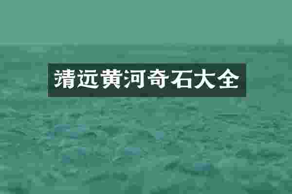 靖远黄河奇石大全