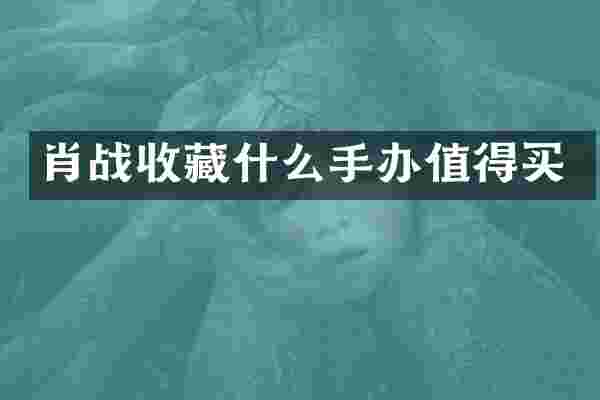 肖战收藏什么手办值得买