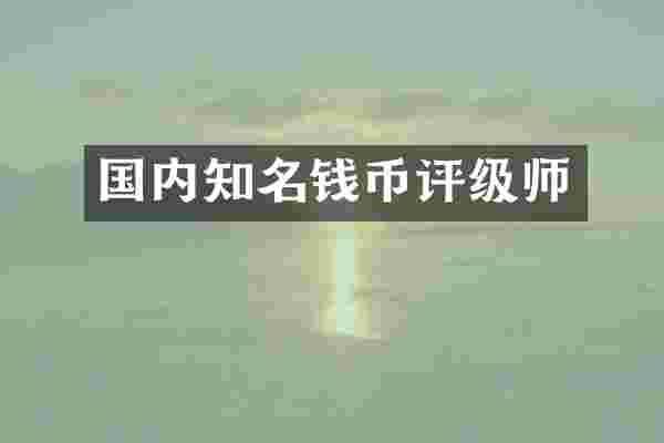 国内知名钱币评级师