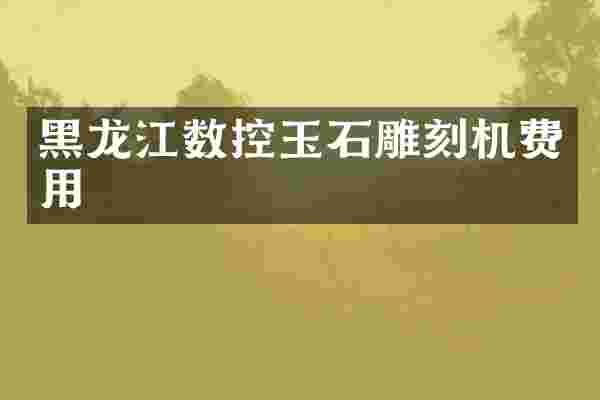黑龙江数控玉石雕刻机费用