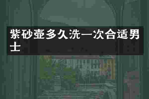 紫砂壶多久洗一次合适男士