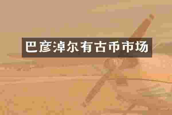 巴彦淖尔有古币市场