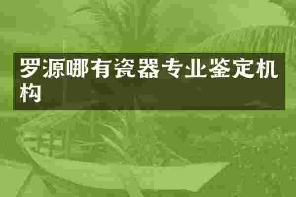 罗源哪有瓷器专业鉴定机构