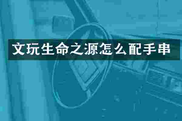 文玩生命之源怎么配手串