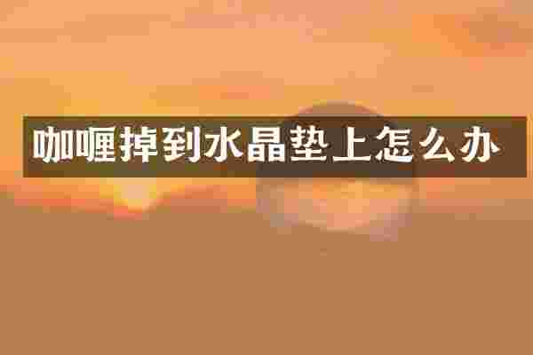 咖喱掉到水晶垫上怎么办