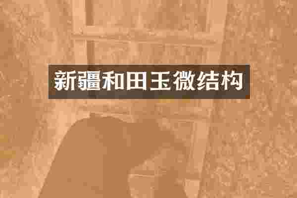 新疆和田玉微结构