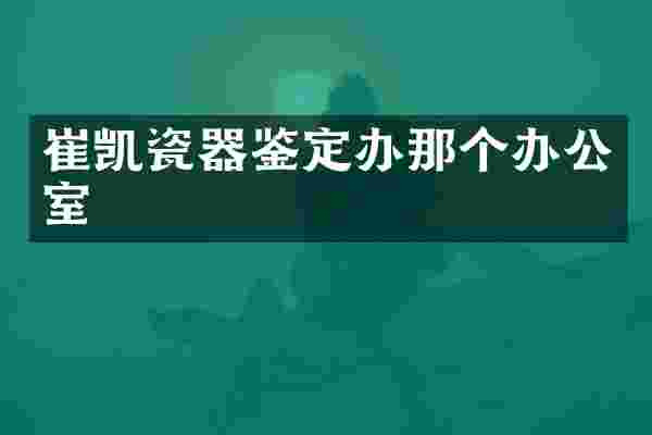 崔凯瓷器鉴定办那个办公室