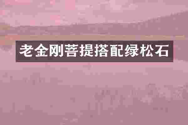 老金刚菩提搭配绿松石