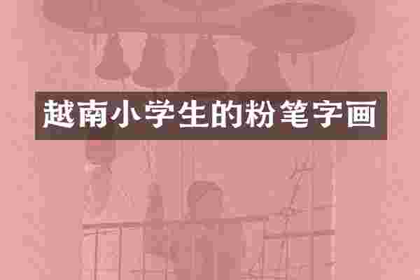 越南小学生的粉笔字画