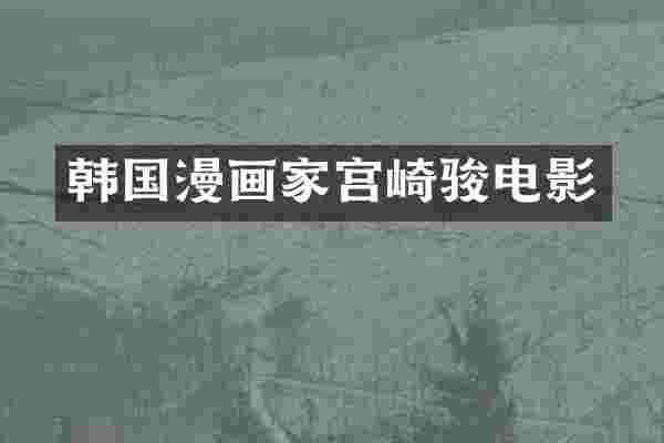 韩国漫画家宫崎骏电影