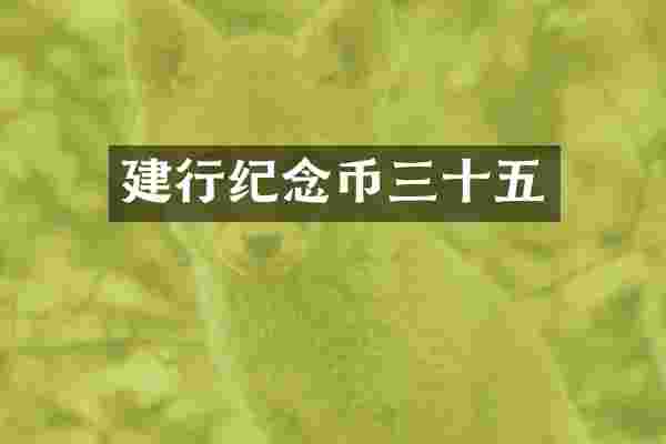 建行纪念币三十五