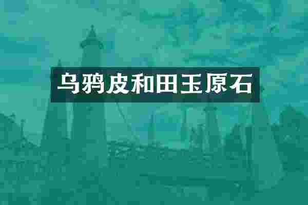 乌鸦皮和田玉原石