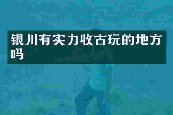 银川有实力收古玩的地方吗