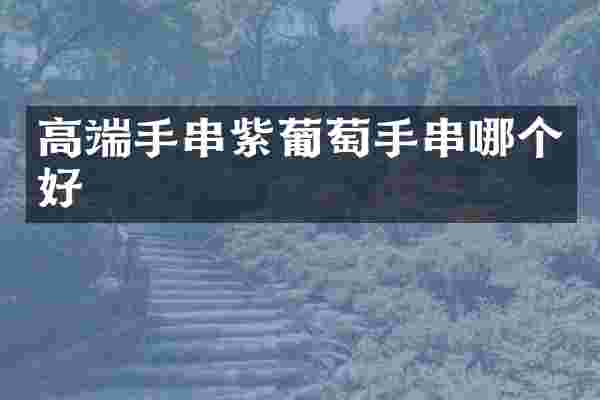 高端手串紫葡萄手串哪个好