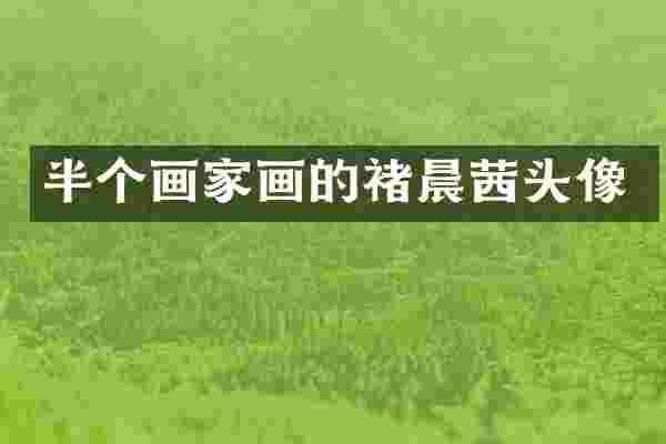 半个画家画的褚晨茜头像
