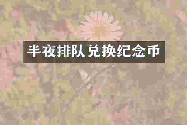 半夜排队兑换纪念币