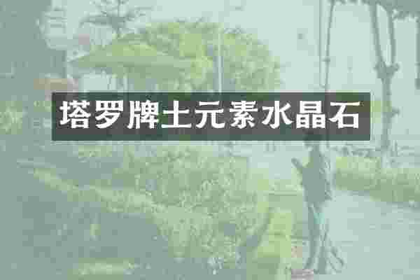 塔罗牌土元素水晶石