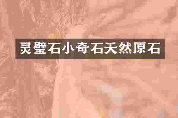 灵璧石小奇石天然原石