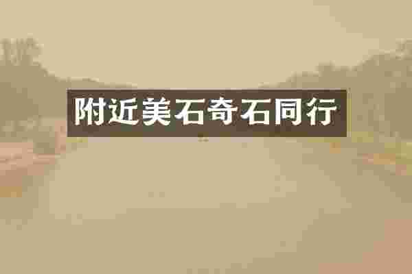 附近美石奇石同行