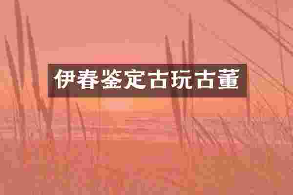伊春鉴定古玩古董