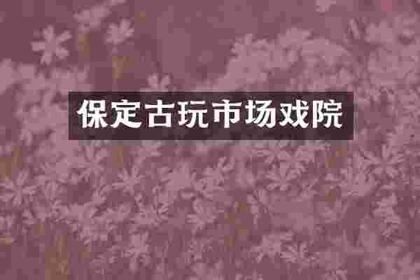 保定古玩市场戏院