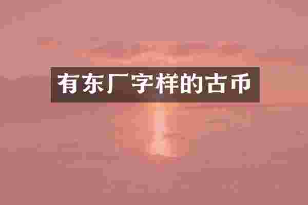 有东厂字样的古币