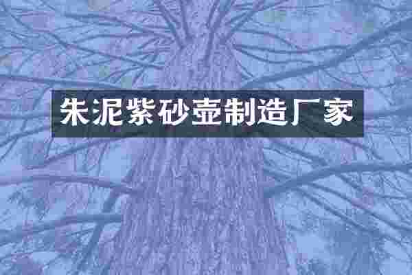 朱泥紫砂壶制造厂家
