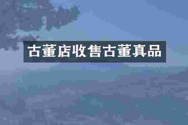 古董店收售古董真品