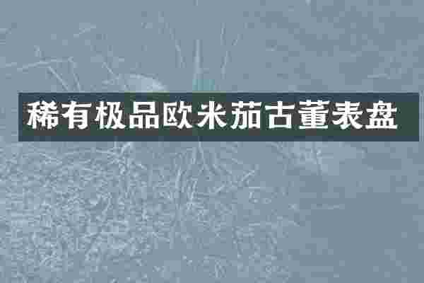 稀有极品欧米茄古董表盘