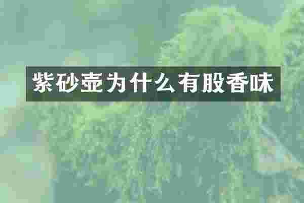 紫砂壶为什么有股香味