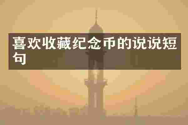 喜欢收藏纪念币的说说短句