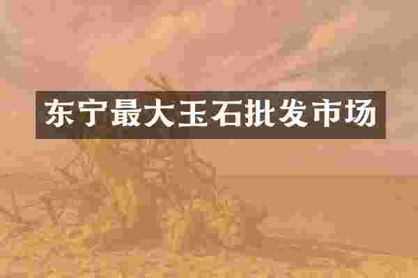 东宁最大玉石批发市场