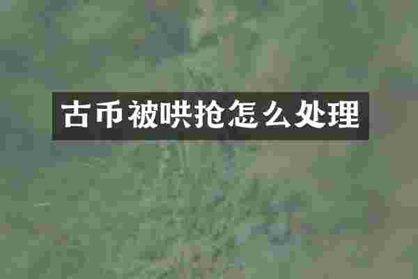 古币被哄抢怎么处理