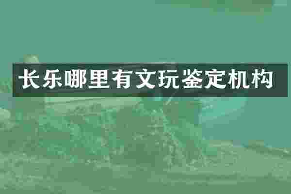 长乐哪里有文玩鉴定机构