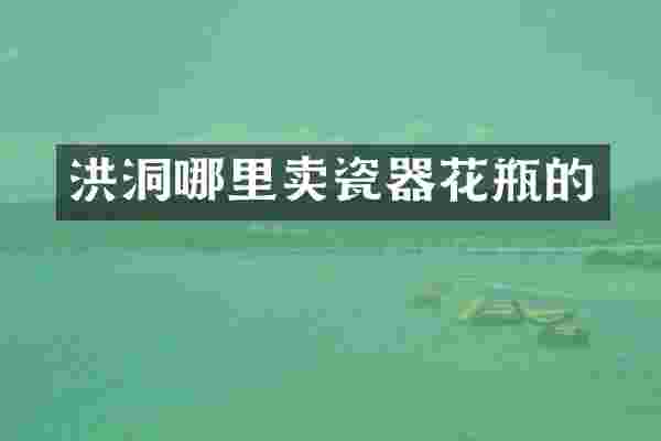 洪洞哪里卖瓷器花瓶的
