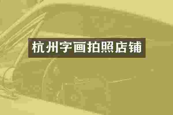 杭州字画拍照店铺