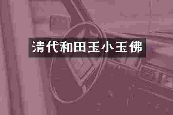 清代和田玉小玉佛