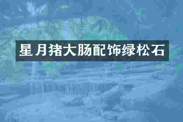 星月猪大肠配饰绿松石