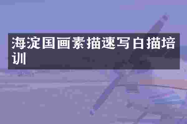 海淀国画素描速写白描培训